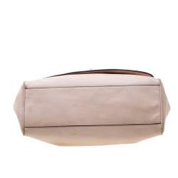 Pre Owned حقيبة كوتش يد علوية ليغسي رومي جلد وردية فاتحة