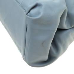 مملوكة مسبقًا Coach Blue Leather Parker Kisslock Satchel 