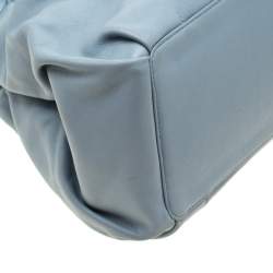 مملوكة مسبقًا Coach Blue Leather Parker Kisslock Satchel 