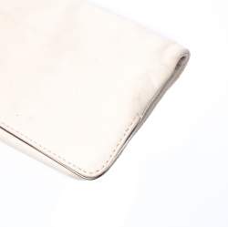 Coach Cream Leather Clutch 