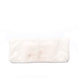 Coach Cream Leather Clutch 