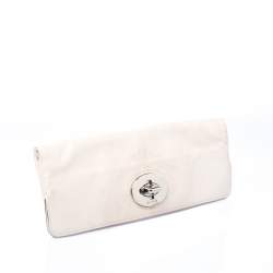 Coach Cream Leather Clutch 