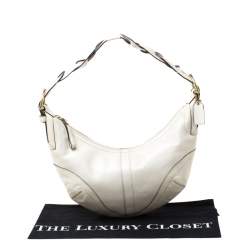 Coach Cream Leather Hobo