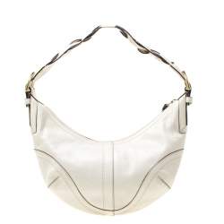 Coach Cream Leather Hobo