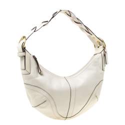 Coach Cream Leather Hobo