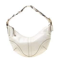 Coach Cream Leather Hobo