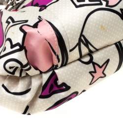 مملوكة مسبقًا Coach Multicolor Satin and Leather Poppy Shoulder Bag