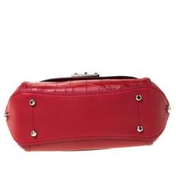 Coach Red Leather Drifter Carryall In Mixed Top Handle Bag
