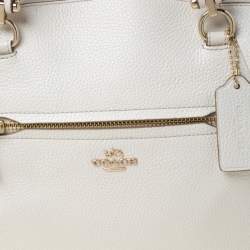 Pre Owned حقيبة كوتش براري جلد كري مي محبب