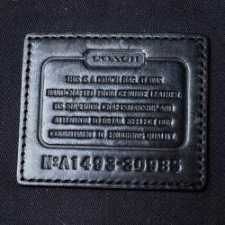 Pre Owned Coach White Leather Large Borough Sunglow Tote