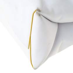 Pre Owned Coach White Leather Large Borough Sunglow Tote