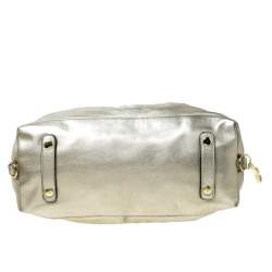 مملوكة مسبقًا Coach Gold Metallic Leather Madison Sabrina Satchel 