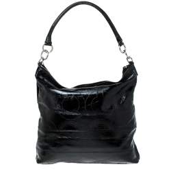 Coach Black Patent Leather Hobo
