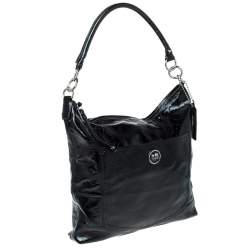 Coach Black Patent Leather Hobo
