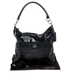 Coach Black Patent Leather Hobo