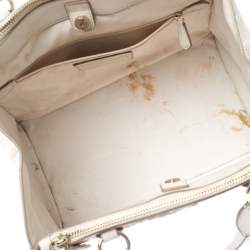 Coach Cream Python Embossed Leather Tote