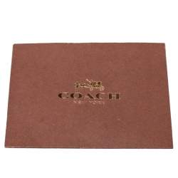 Pre Owned حقيبة كروس كوتش ميني جلد رقعة كحلية