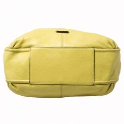 Coach Neon Yellow Leather Hobo