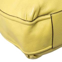 Coach Neon Yellow Leather Hobo
