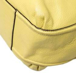 Coach Neon Yellow Leather Hobo