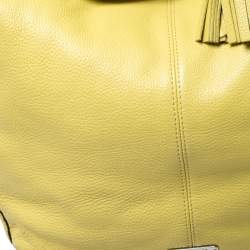 Coach Neon Yellow Leather Hobo