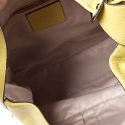 Coach Neon Yellow Leather Hobo