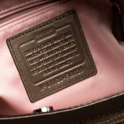 Coach Beige/Brown Signature Canvas and Leather Satchel