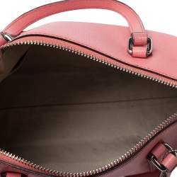 Pre Owned Coach Orange Leather Crossbody Bag