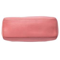 Pre Owned Coach Orange Leather Crossbody Bag