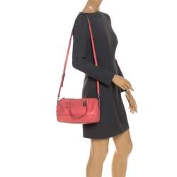 Pre Owned Coach Orange Leather Crossbody Bag