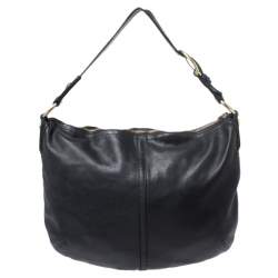 Coach Black Soft Leather Hobo