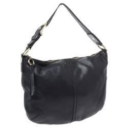 Coach Black Soft Leather Hobo