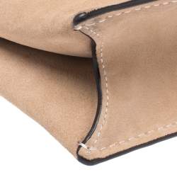 Coach Beige Nubuck and Leather Swagger Beechwood Bag