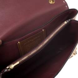 Coach Beige Nubuck and Leather Swagger Beechwood Bag