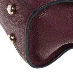 Coach Maroon Leather Carryall Tote