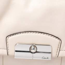 Pre Owned Coach Ivory Leather Kristin Hobo