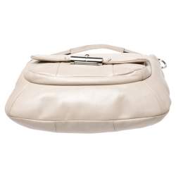 Pre Owned Coach Ivory Leather Kristin Hobo