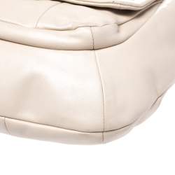 Pre Owned Coach Ivory Leather Kristin Hobo