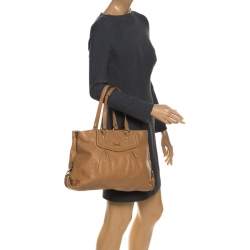 Pre Owned Coach Brown Leather Ashley Tote