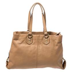 Pre Owned Coach Brown Leather Ashley Tote