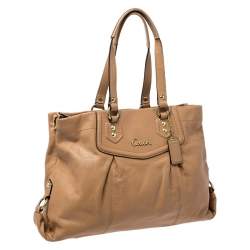 Pre Owned Coach Brown Leather Ashley Tote