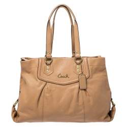 Coach Brown Leather Ashley Tote