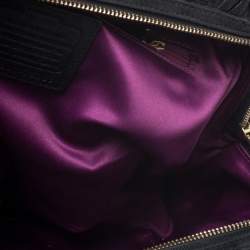 Pre Owned Coach Black Twist Gathered Leather Madison Madeline Eastwest Satchel