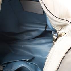 Pre Owned Coach Ivory Leather Zoe Hobo