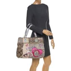 Coach Multicolor Signature Fabric and Sequins Poppy Patchwork Hobo