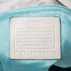 Pre Owned Coach Grey Signature Canvas Penelope Hobo