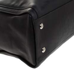 Pre Owned Coach Black Leather Chelsea Caryall Bag