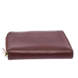Coach Rose Pink Leather Small Zip Around Wallet