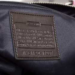 Coach Grey Signature Canvas Poppy Glam Tote