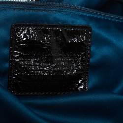 Pre Owned حقيبة كوتش قماش أسود بالشعار بيد علوية